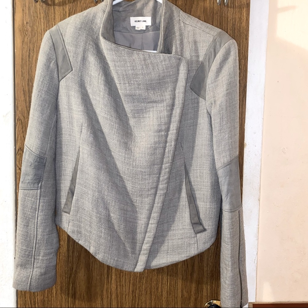 Helmut Lang Wool Moto Style Jacket